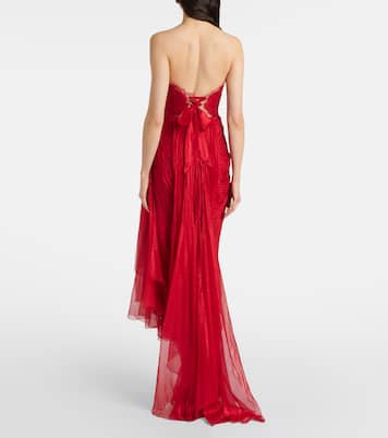 Bustier-Robe Jolie aus Seide | Maria Lucia Hohan