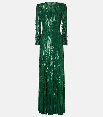 Abito lungo Nymph con paillettes | Jenny Packham