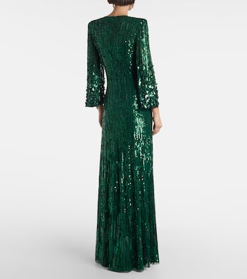 Abito lungo Nymph con paillettes | Jenny Packham