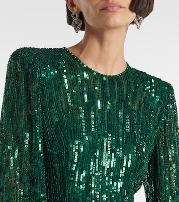 Abito lungo Nymph con paillettes | Jenny Packham