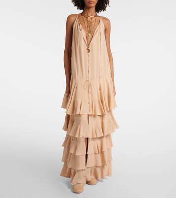 Maxikleid aus Seiden-Georgette | Chloé