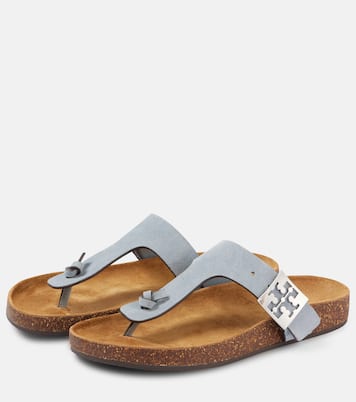 Mellow suede thong sandals | Tory Burch