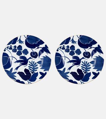 Wildbird set of 2 dinner plates | La DoubleJ