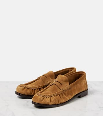 Le Loafer suede penny loafers | Saint Laurent