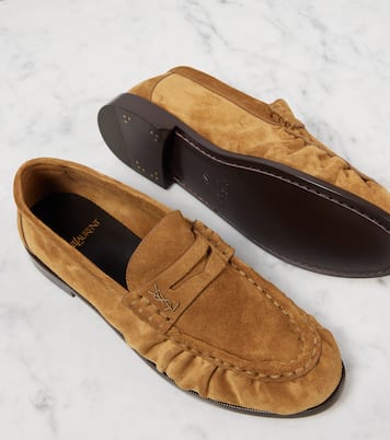 Le Loafer suede penny loafers | Saint Laurent