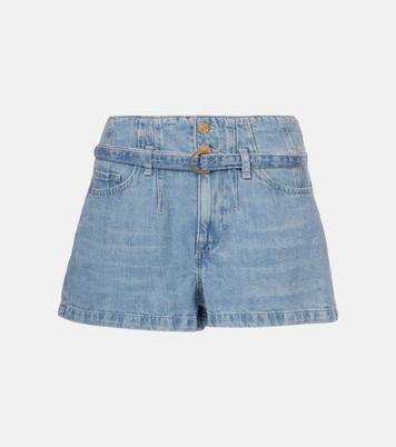 Shorts Kansas de denim de tiro alto | 7 For All Mankind
