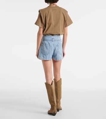 Shorts Kansas de denim de tiro alto | 7 For All Mankind