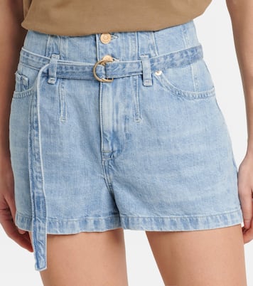 Shorts Kansas de denim de tiro alto | 7 For All Mankind