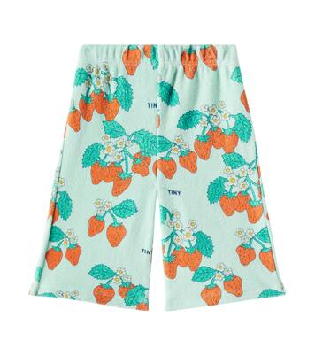Baby Strawberries cotton terry pants | Tinycottons