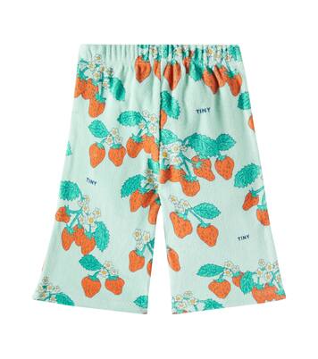 Baby Strawberries cotton terry pants | Tinycottons