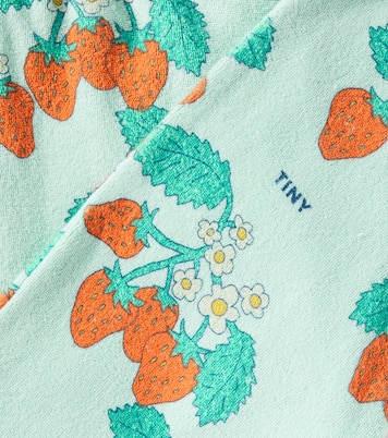 Baby Strawberries cotton terry pants | Tinycottons