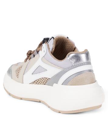 حذاء سنيكرز مقلّم بالجلد DG | Dolce&Gabbana Kids