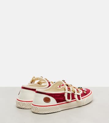 Dollyboard embellished velvet sneakers | Valentino Garavani