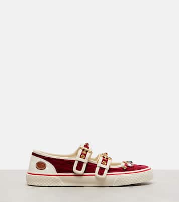 Dollyboard embellished velvet sneakers | Valentino Garavani