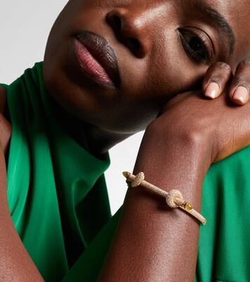 Bracciale Chakra Icon in oro 18kt con diamanti e quarzo | Ananya