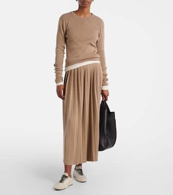 Vivian knitted cotton and cashmere top | Lisa Yang