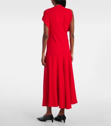 Robe longue Rue asymétrique en crêpe | Proenza Schouler