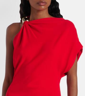 Robe longue Rue asymétrique en crêpe | Proenza Schouler