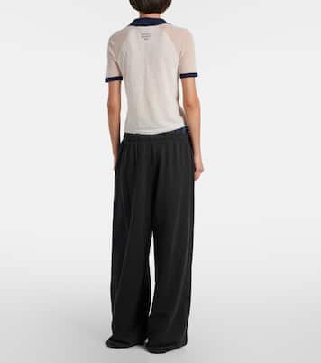 Semi-sheer polo shirt | Acne Studios