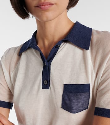 Semi-sheer polo shirt | Acne Studios