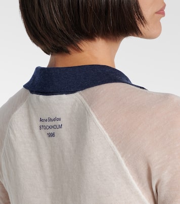 Semi-sheer polo shirt | Acne Studios