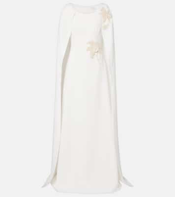 Yuna faux pearl-embellished crêpe gown | Safiyaa