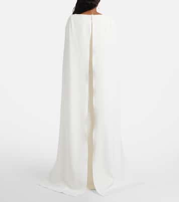 Yuna faux pearl-embellished crêpe gown | Safiyaa