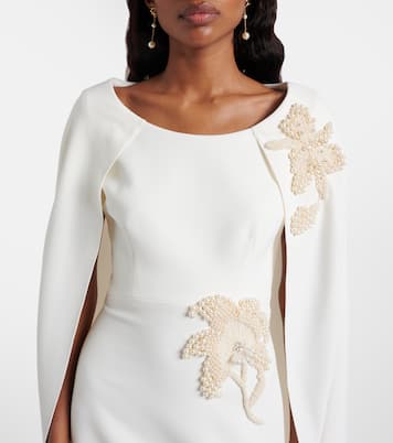 Yuna faux pearl-embellished crêpe gown | Safiyaa