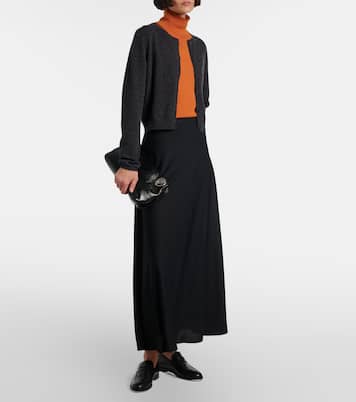 Cardigan raccourci en laine et cachemire | Jardin des Orangers