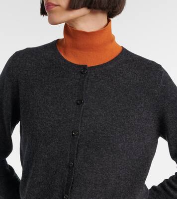 Cardigan raccourci en laine et cachemire | Jardin des Orangers