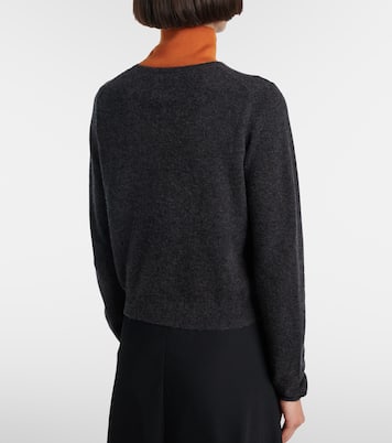 Cardigan raccourci en laine et cachemire | Jardin des Orangers