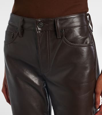 Low-Rise-Hose Genova aus einem Ledergemisch | Citizens of Humanity