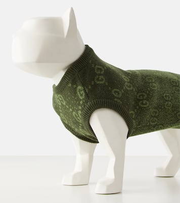 Pull pour chien GG en jacquard de laine | Gucci