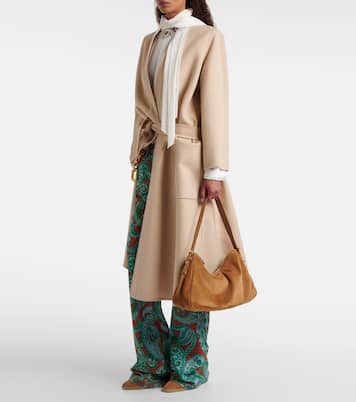 Saint Honoré 85 suede wedge ankle boots | Aquazzura