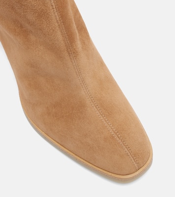 Saint Honoré 85 suede wedge ankle boots | Aquazzura