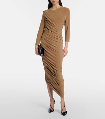 Diana ruched jersey cocktail dress | Norma Kamali