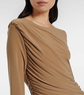 Diana ruched jersey cocktail dress | Norma Kamali