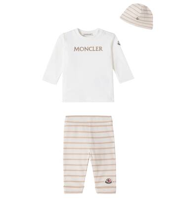 Baby - Top, pantaloni e berretto in cotone | Moncler Enfant