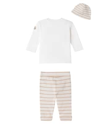 Baby - Top, pantaloni e berretto in cotone | Moncler Enfant