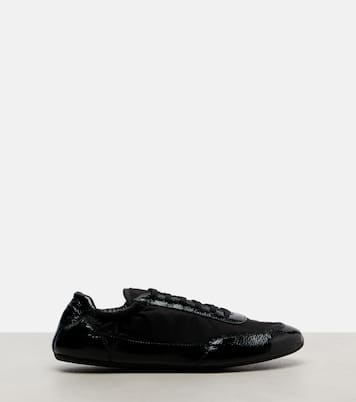 Collapse Re-Nylon and leather sneakers | Prada