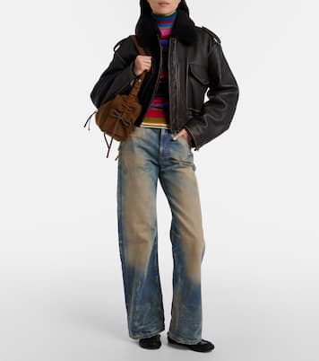 Suede bucket bag | Acne Studios