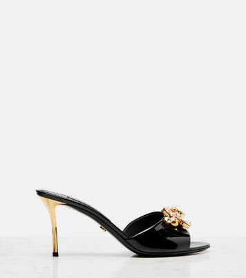 Embellished patent leather mules | Dolce&Gabbana