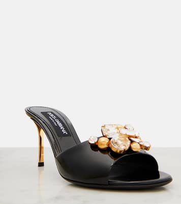 Embellished patent leather mules | Dolce&Gabbana