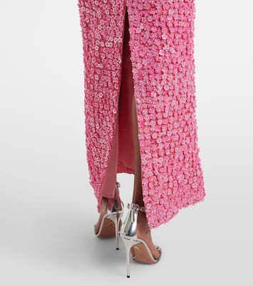 Robe aus Seide mit Pailletten | Là Fuori