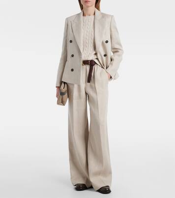 Blazer aus Leinen und Baumwolle | Brunello Cucinelli
