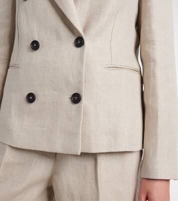 Blazer aus Leinen und Baumwolle | Brunello Cucinelli