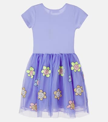 Cyrusila tulle-trimmed cotton-blend dress | Molo