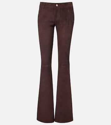 Pantalon flare Pawlonia en daim | Stouls