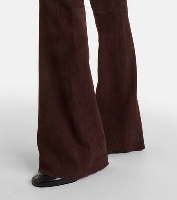 Pantalon flare Pawlonia en daim | Stouls