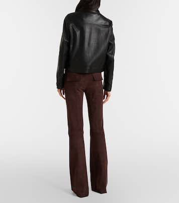 Pantalon flare Pawlonia en daim | Stouls